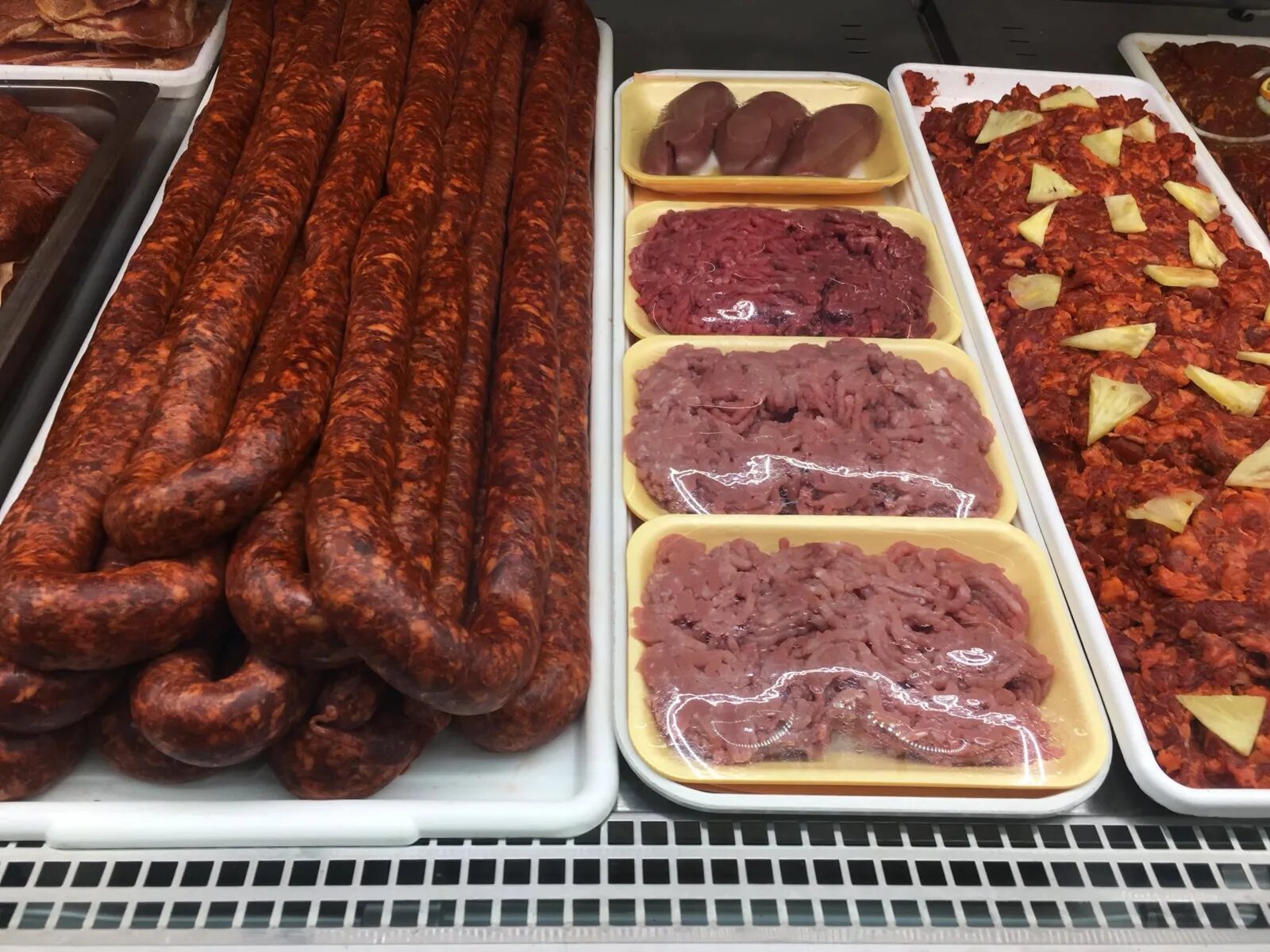 House chorizo and fresh ground meat selections